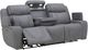 Kate Preston Home Aline Storm Blue Zero Gravity Power Reclining Sofa with Power Headrest-3