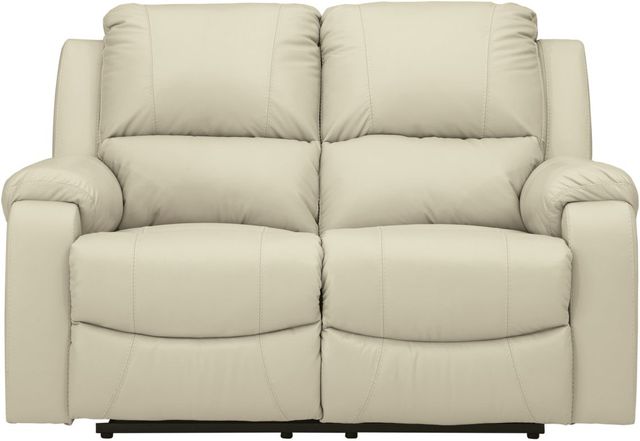 Signature Design by Ashley® Rackingburg Cream Reclining Loveseat-1