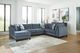 Benchcraft® Maxon Place 3-Piece Navy Left-Arm Facing Sectional and Chaise-1