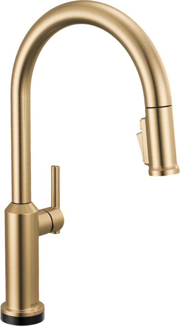 Delta Cordova™ Champagne Bronze Touch2O® Technology Lumicoat® Kitchen Faucet with Touchless Technology-0