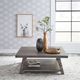Liberty Furniture Modern Farmhouse Dusty Charcoal Oversized Square Cocktail Table-1
