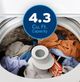 GE® 4.3 Cu. Ft. White Agitator Top Load Washer with Stainless Steel Drum, Cold Plus and Water Level Control-2