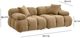 TOV Furniture Calliope Cafe Au Lait Loveseat-2