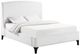 Coaster® Mosby White Upholstered King Platform Bed-0