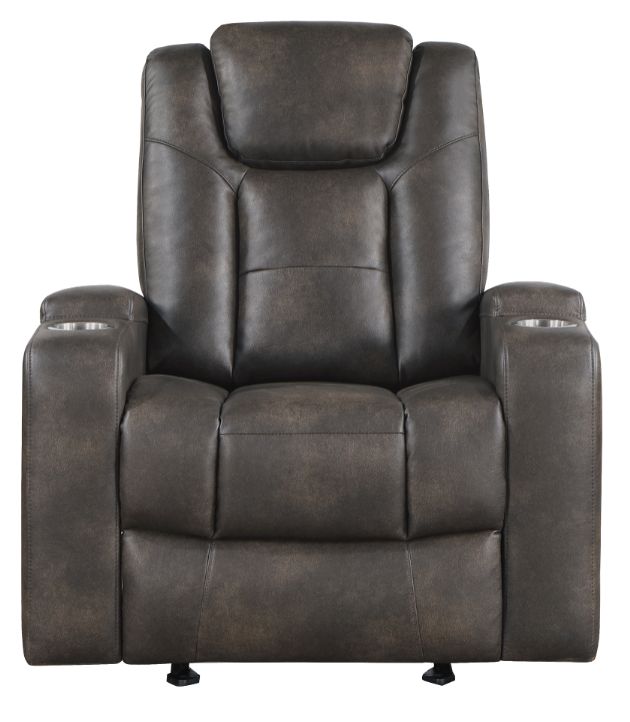 Mazin Furniture McBride Brown/Grey Power Recliner Chair-1