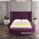 Meridian Furniture Luxus Purple King Bed-4