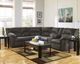 Signature Design by Ashley® Tambo 2-Piece Pewter Reclining Sectional-3