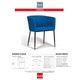 Korson Furniture Obax Set of 2 Sky Dining Chairs-4