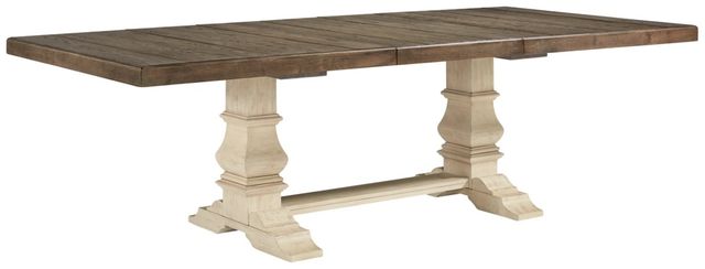 Signature Design by Ashley® Bolanburg 8-Piece Antique White/Brown Dining Set-1