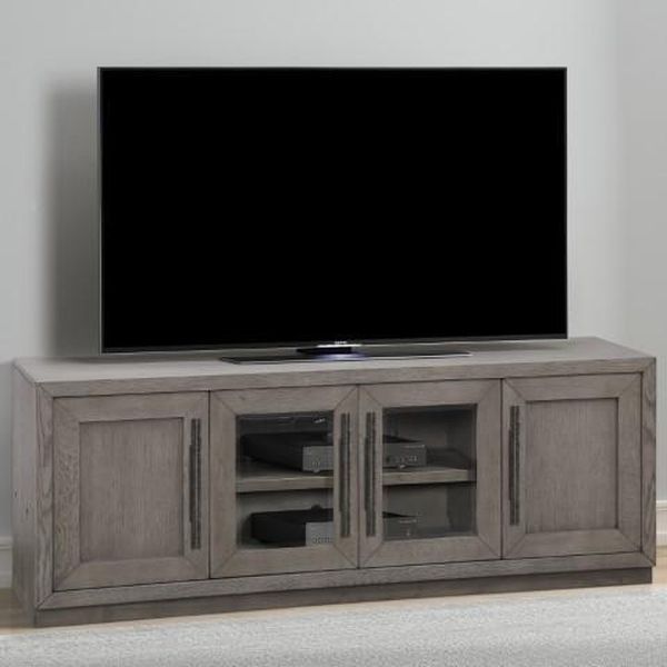 Parker House® Pure Modern Moonstone 76" Door TV Console-2