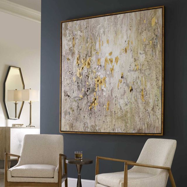 Uttermost® Golden Raindrops Hand Painted Canvas-3