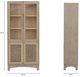 Nest Home Collections Sloan Natural White/Rope Doors Tall Cabinet -1