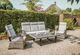 Furniture of America® Antigua 2-Piece Brown/Gray Fabric/Faux Wicker Outdoor Ottoman Set-1
