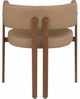 Meridian Furniture Gideon Tan/Walnut Vegan Leather Dining Chair-3