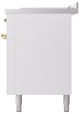 Ilve® Nostalgie II Series 60" White Pro Style Dual Fuel Range-3