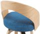 Armen Living Sonia Blue/Oak Bar Stool-5