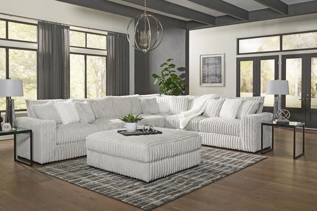Albany Industries Mondo Gray Upholstered Ottoman-1