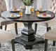 Furniture of America® Nerissa Antique Black Round Dining Table-2