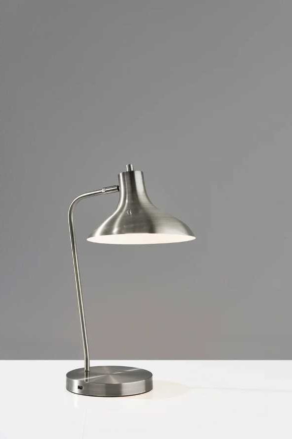 Adesso® Cleo Brushed Steel Desk Lamp-1