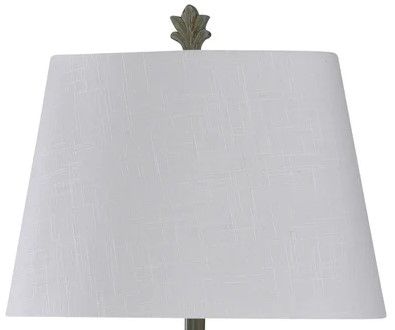 Stylecraft Rome Sky Weathered Olive/White Table Lamp-2