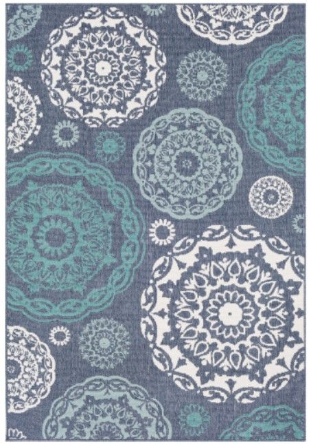 Surya Alfresco Blue/Green/White 5'x8' Area Rug-0