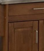 homestyles® Create-a-Cart Cottage Oak/Stainless Steel Kitchen Cart-2