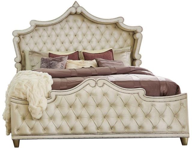 Coaster® Antonella Champagne Queen Panel Bed-0