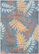Nourison Home™ Aloha Blue Rose 5'x8' Area Rug-0
