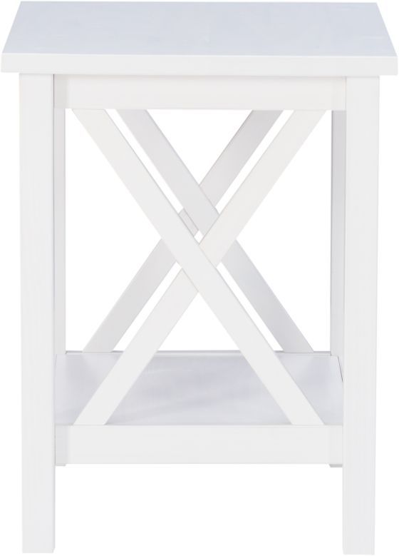 Linon Dover Antique White End Table-2