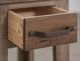 International Furniture Direct Natural Teca Brown Chairside Table-2