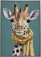 Classy Living Untamed Giraffe Mustard Scarf Wall Art-0