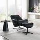 ACME Furniture Labonita Black Leather Manual Swivel Recliner and Ottoman-3