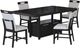 Elements International Transcend 5-Piece Charcoal Counter Dining Set-0