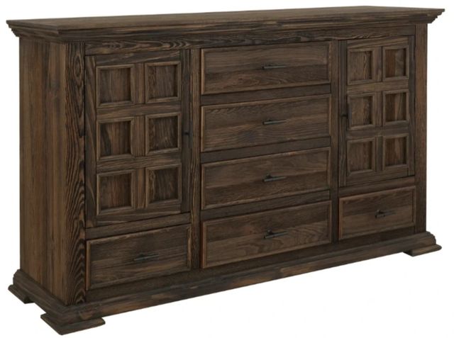 International Furniture Direct Desire Deep Brown Dresser-0