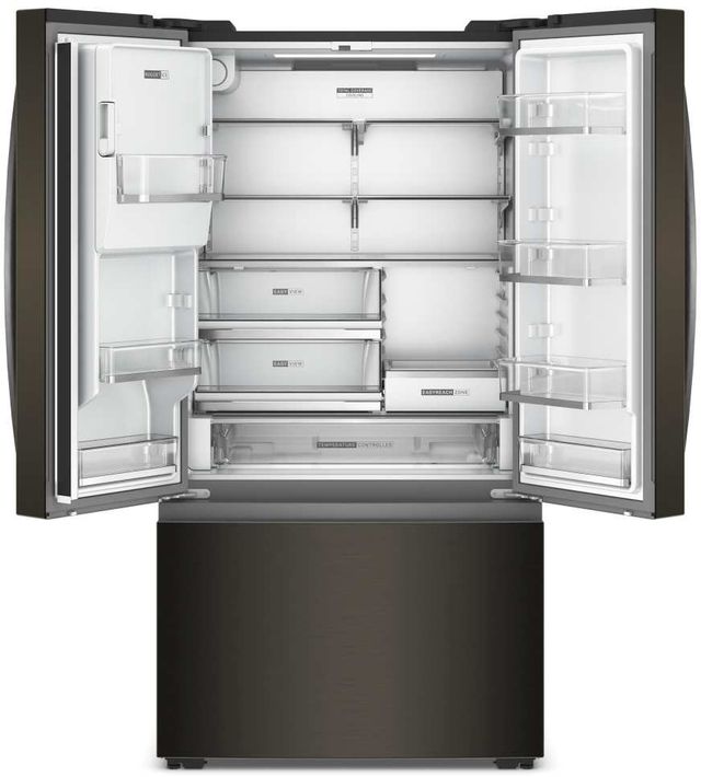 Whirlpool® 36" 23.4 Cu. Ft. Black Stainless Finish Counter Depth French Door Refrigerator with Nugget Ice-1