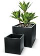 Le Present Betona Kube Black 21" Planter-3