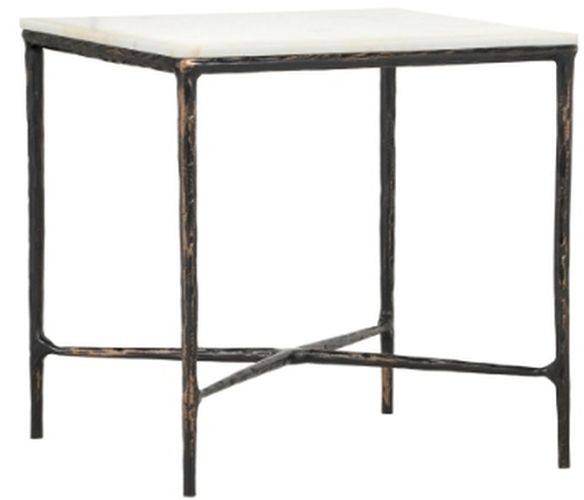 LR Home Bronze/White Side Table-1