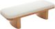 TOV Furniture Ollie Natural/White Upholstered Bench-4