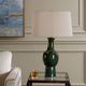 Uttermost® Tennille Deep Green Table Lamp-2