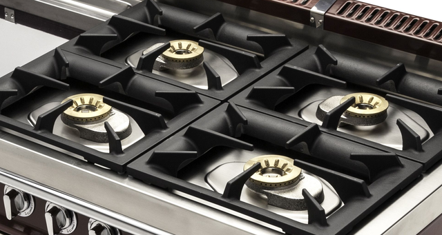 Viking® Tuscany 66" White Dual Fuel Pro-Style Dual Fuel Natural Gas Range-1