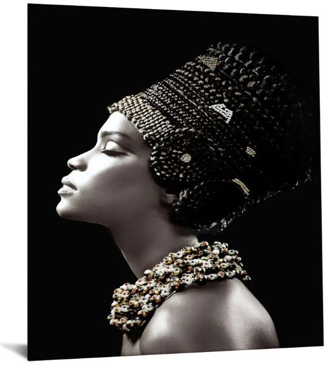 Classy Art Woman Side Profile Wall Art-0