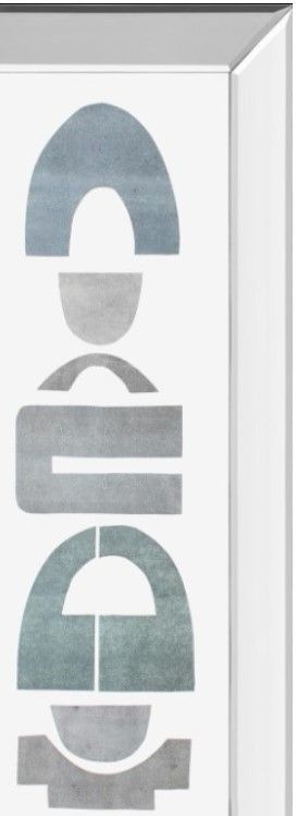 Classy Living Rob Delamater Neutral Totems VII 18" Wall Art-1