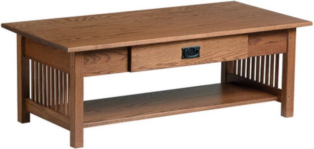 Country Classic Collection Customizable Mission Large Coffee Table-0