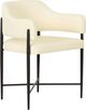 TOV Furniture Sezanne Cream/Matte Black Dining Chair-0