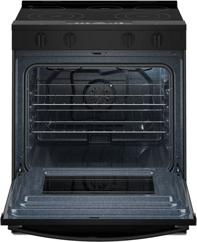 Whirlpool® 30'' Black Smart Slide-In Electric Range with Air Cooking Technology and Steam Clean-1