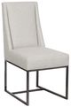 Vanguard® Furniture Michael Weiss Ellsworth Konza Ivory/Polished Black Nickel Side Chair-0