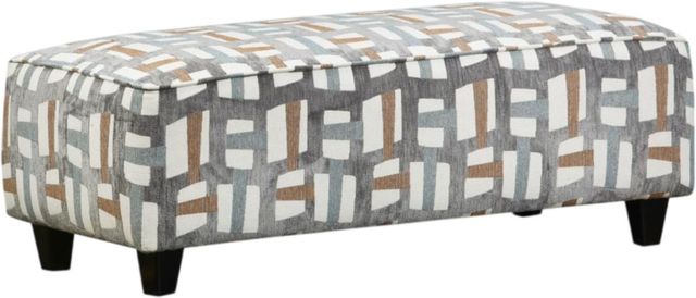 Fusion Furniture Amos Dusk Bogart Slate Cocktail Ottoman-0