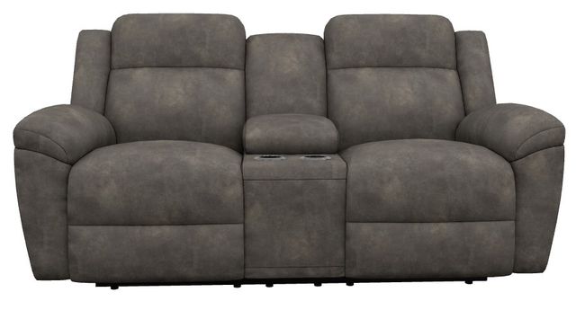La-Z-Boy® Joel Smoke Power Reclining Loveseat with Console, Headrest, and Lumbar-1