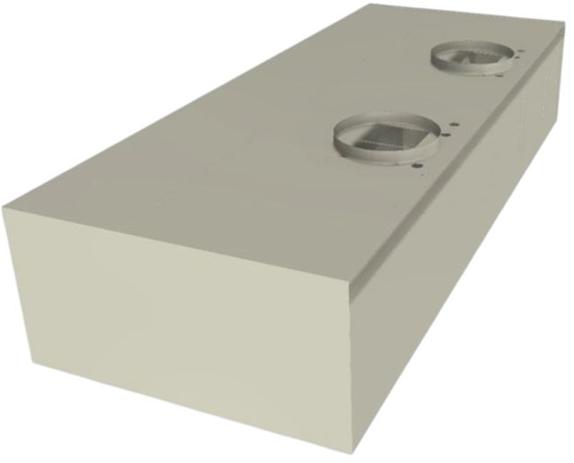 Vent-A-Hood® 60" Biscuit Wall Mounted Range Hood-3