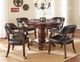 Steve Silver Co. Tournament 6-Piece Black/Medium Cherry Dining Game Table Set-1